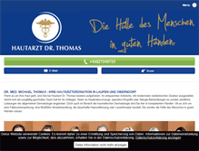 Tablet Screenshot of hautarzt-dr-thomas.com